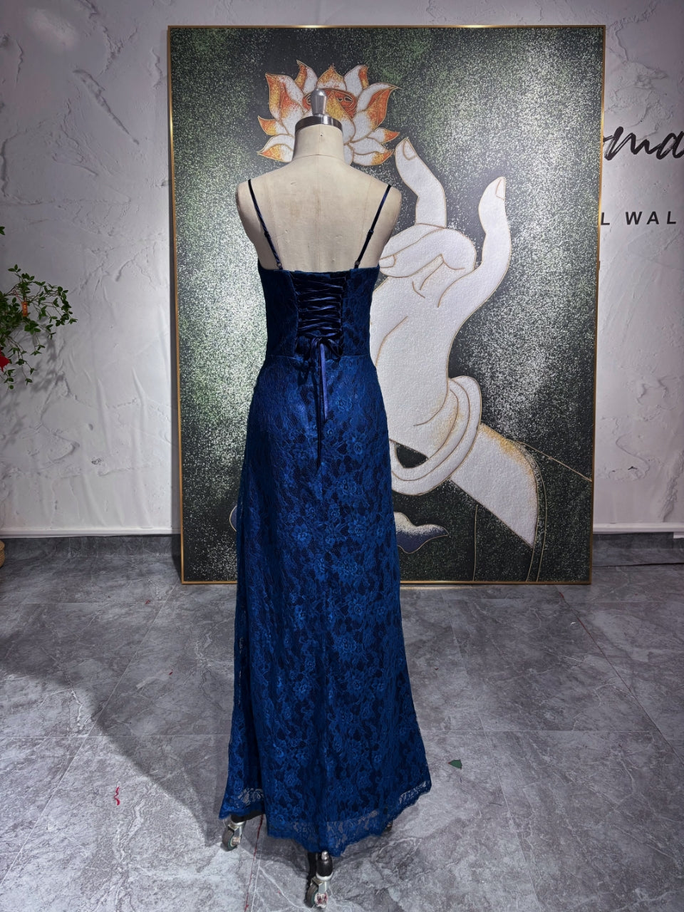 Long Blue Evening Dress