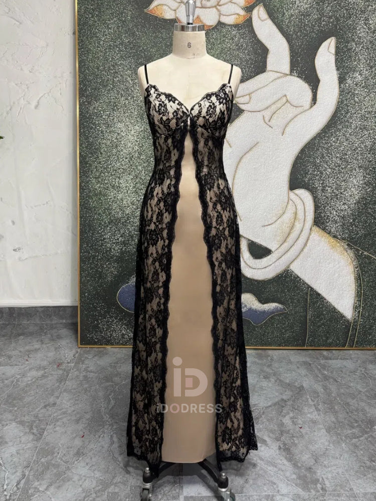 90s slit dress 90s Slit Satin Midi Dress