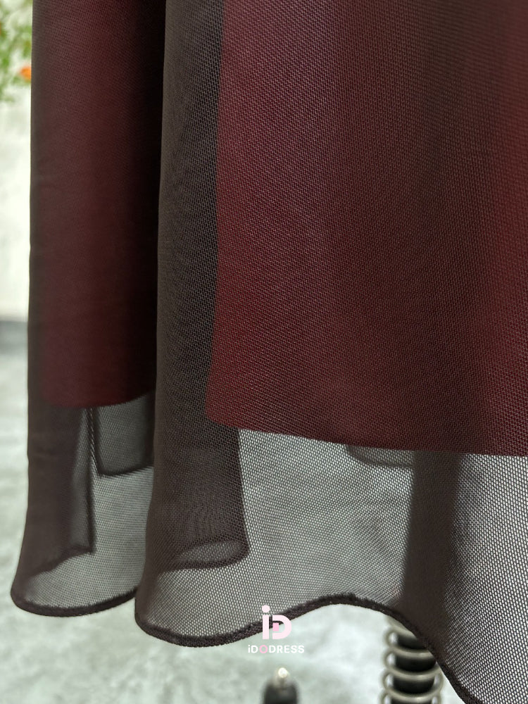 Black and Red Mesh Dress