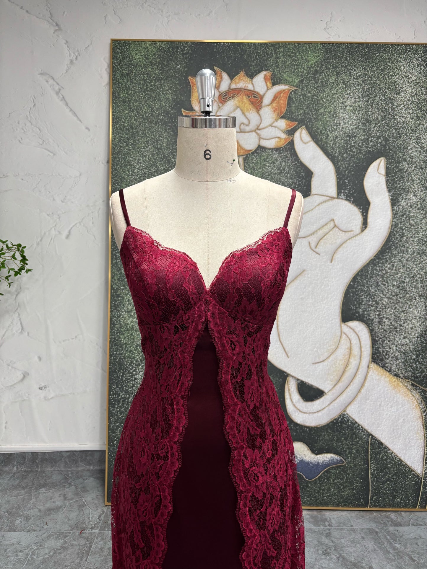 Red Sweetheart Neck Prom Dress
