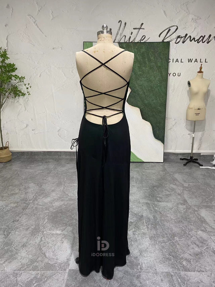 Criss Cross Back Long Party Dress