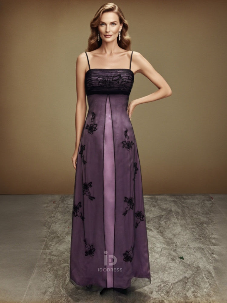 Vintage Black and Purple Party Dress, Sequined Prom Dress – Idodress
