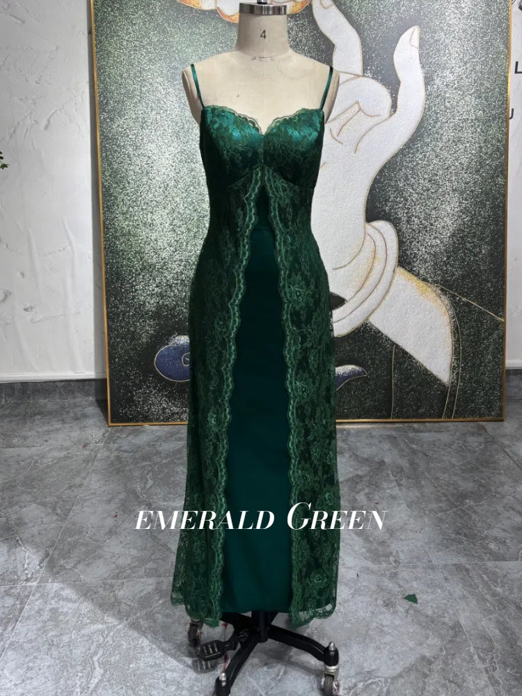 Dark Green Long Prom Dress