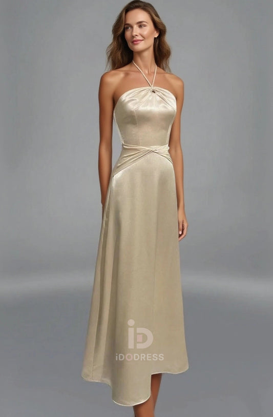 Sleeveless Tea Length Party Dress 