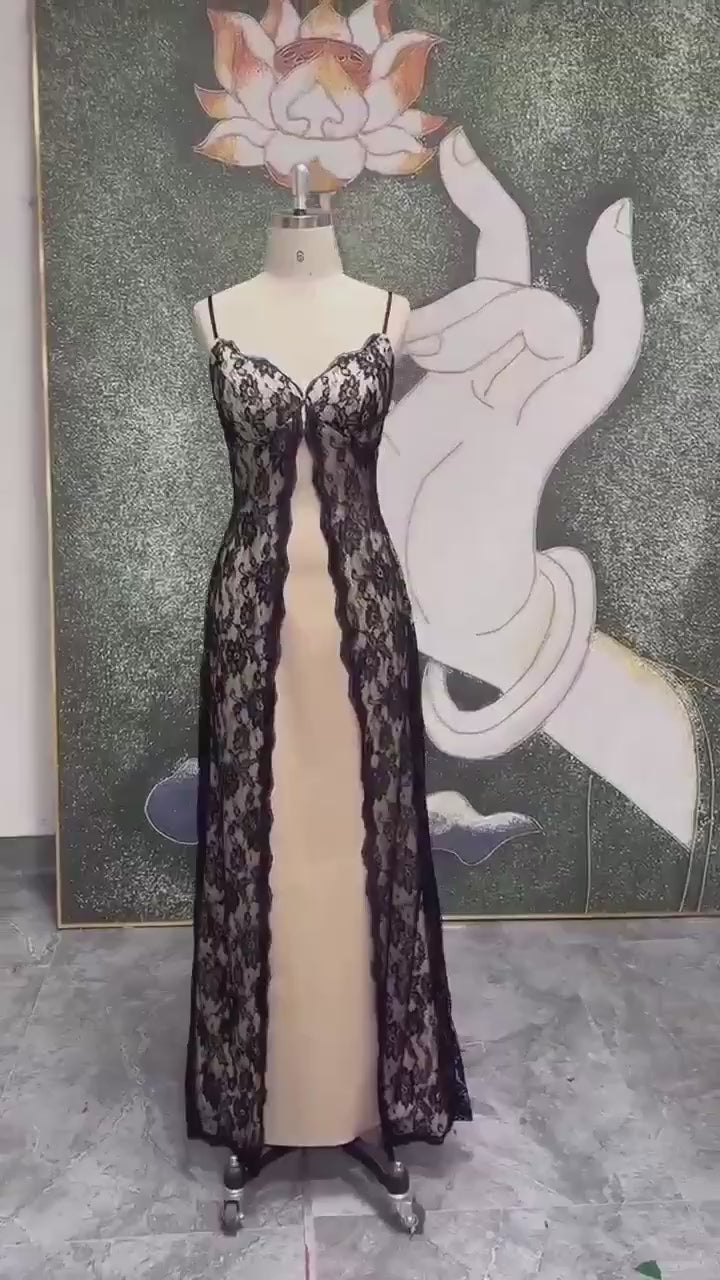 Sexy Slit Minimalist Evening Dress